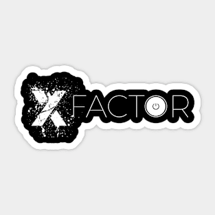 X-Factor White Sticker